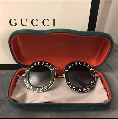 gucci l'aveugle par amour sunglasses|love is blind gucci quote.